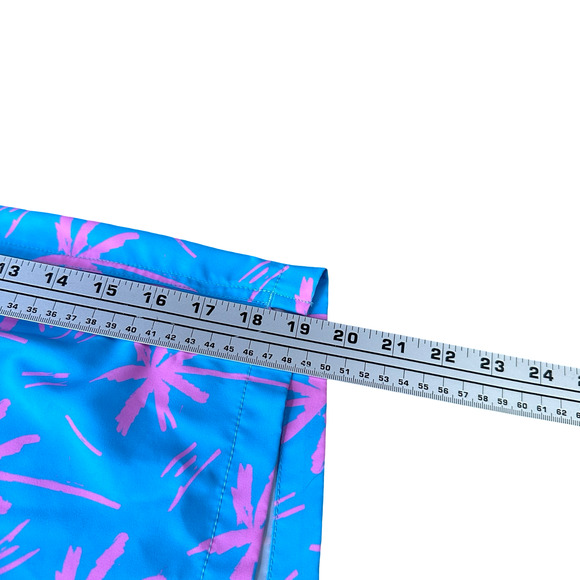 Chubbies Swim Trunk Shorts Men's 2XL XXL Blue Pink Palms The Prince of Prints - Picture 7 of 8